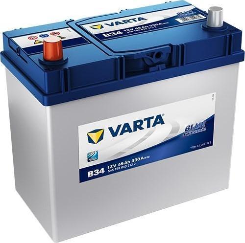B34 12V 45 Ah 330A Blue Dynamic Akü (Üretim Yılı: 2023) - Eski Akü İadesiz