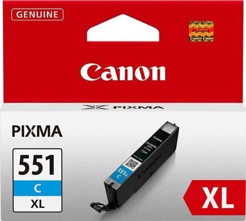 CLI-551C XL Mavi Yüksek Kapasiteli Orijinal Mürekkep Kartuş 6444B001