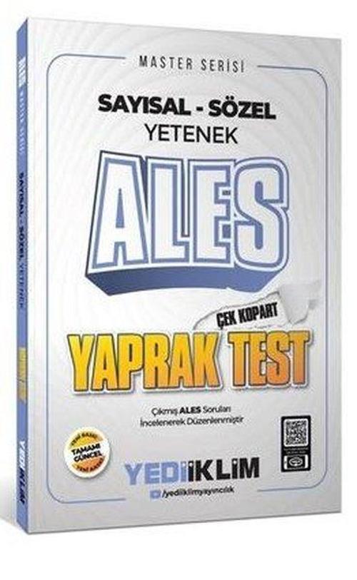 2025 Master Serisi ALES Sayısal - Sözel Yetenek Çek Kopart Yaprak Test