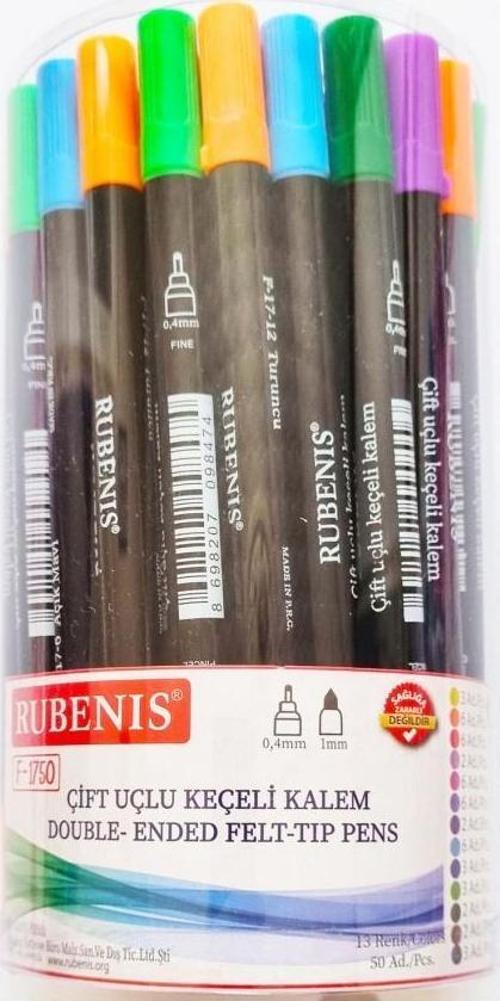 Fineliner Kalem Seti 50'li 13 Renk F-1750