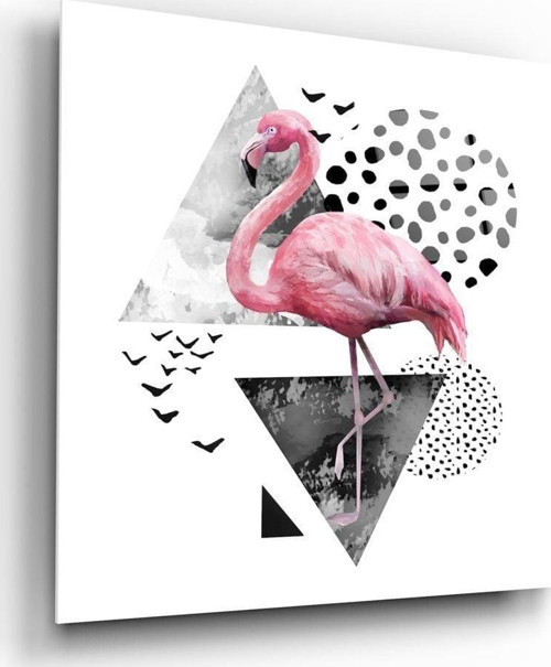 Flamingo Cam Tablo No:1146 | Hediyelik, Dekoratif, Ofis, Mutfak