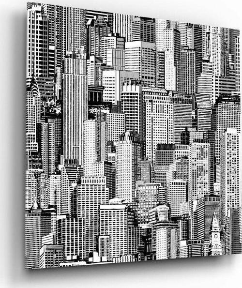 Kalabalıktaki Yalnızlık Cam Tablo | Hediyelik, Dekoratif, Ofis, Mutfak