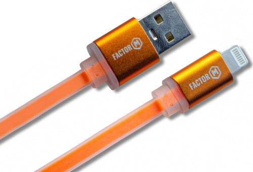 Lightning Data ve Şarj Kablo 3A 1.20M Turuncu (FM3A120LT)