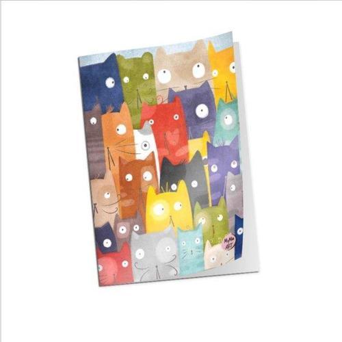 Karışık Kediler 10,5 x 13,5 64 Sayfa Defter Mini