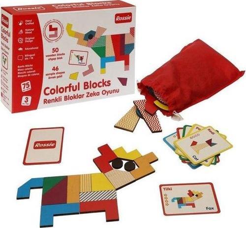 Ahşap Renki Bloklar Zeka Oyunu