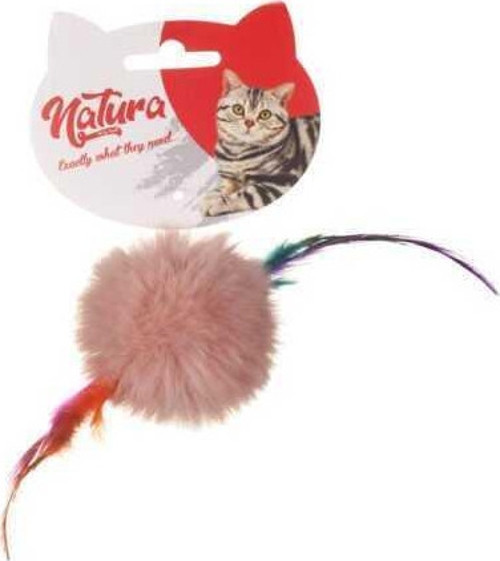 Tüylü Peluş Top Kedi Oyuncak 20 Cm