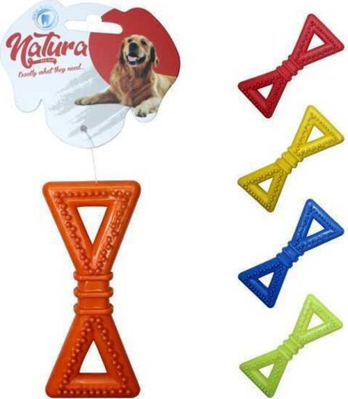 Plastik Üçgen Kemik Köpek Oyuncak 12,5 Cm