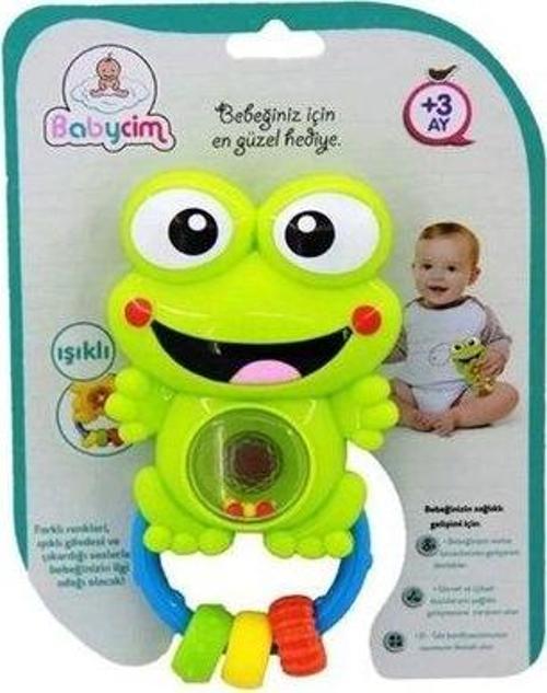 Babycim Sesli Pilli Kurbağa Çıngırak WD-3661D-BABY
