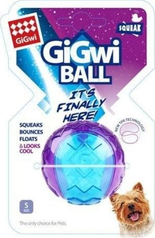 Ball Sert Top Plastik Köpek Oyuncağı 5 Cm Mavi/Mor