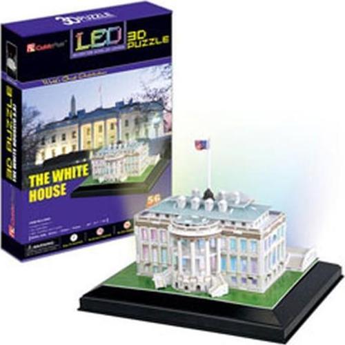 Beyaz Saray ABD LED Işık Seri 3D Puzzle L504H
