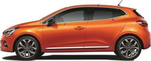 Renault Clio 5 Krom HB Cam Çerçevesi 12 Parça 2019 ve Sonrası