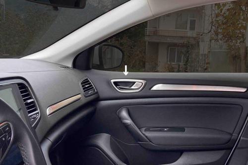 Renault Megane 4 Sedan Krom İç Kapı Kolu Çerçevesi 4 Parça Taşlı 2016-2020 Arası