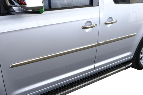 VW Caddy Minivan Krom Yan Kapı Çıtası 4 Parça 2015-2019 Arası