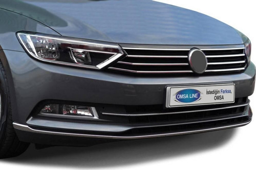 VW Passat B8 Krom Ön Tampon Çıtası 3 Parça 2015-2019 Arası