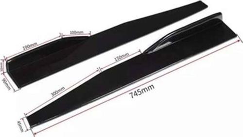 Universal Marşpiyel Flaplı Kısa Aero Piano Black ABS
