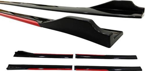 Universal Race Flaplı Marşpiyel Kırmızı Piano Black ABS