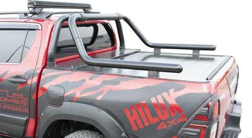 Toyota Hilux Kobra Roll Bar Çap:60 Siyah 2015 ve Sonrası