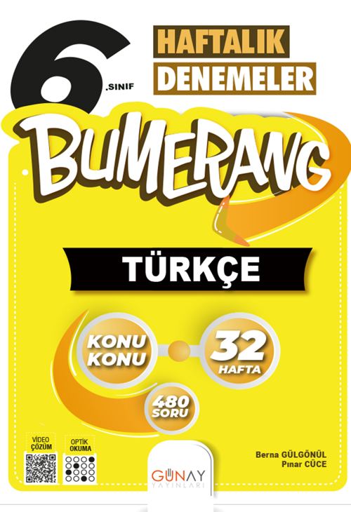 6.Sınıf Bumerang 32 Haftalık Türkçe Denemeleri