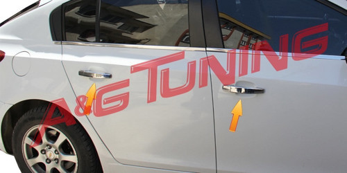 Chevrolet Cruze HB Krom Kapı Kolu Takımı 4 Kapı Paslanmaz Çelik