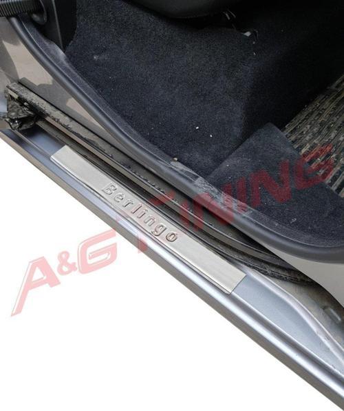 Citroen Berlingo Krom Kapı Eşiği 2008 ve Üzeri Paslanmaz Çelik