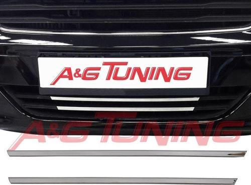 Courier Krom Ön Tampon Çıtası  2Prç 2014 - 2017 Arası Paslanmaz Çelik
