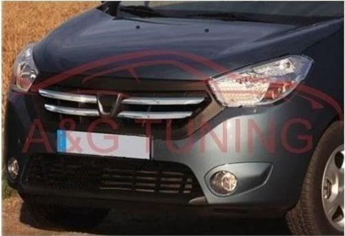 Dacia Dokker Krom Ön Panjur 2013 Üzeri 4 Parça Paslanmaz Çelik