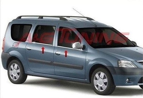 Dacia Logan MCV Krom Cam Çıtası Tk 2005-2012 Paslanmaz Çelik