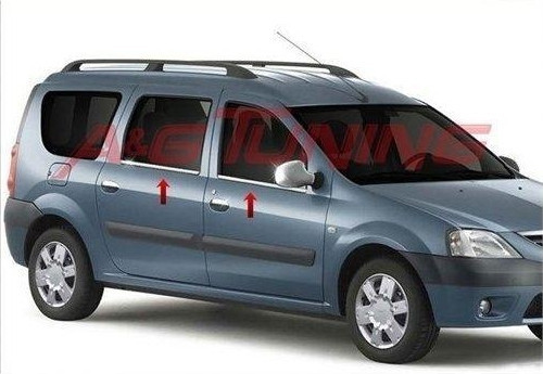 Dacia Logan MCV Krom Cam Çıtası Tk 2005-2012 Paslanmaz Çelik
