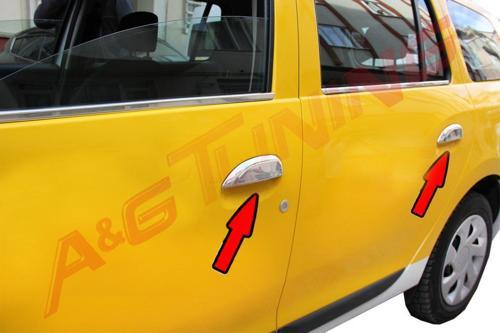 Dacia Logan MCV Krom Kapı Kolu 2013 Üzeri 4 Kapı Paslanmaz Çelik