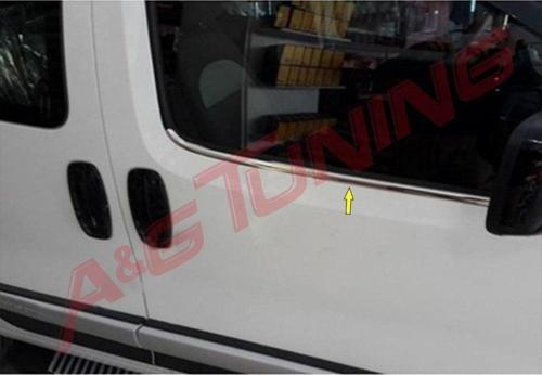 Fiat Fiorino Krom Cam Çıtası Takımı 2Prç Paslanmaz Çelik
