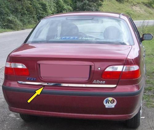 Fiat Albea Formlu  Krom Bagaj Alt Çıta 2002-2011 Paslanmaz Çelik