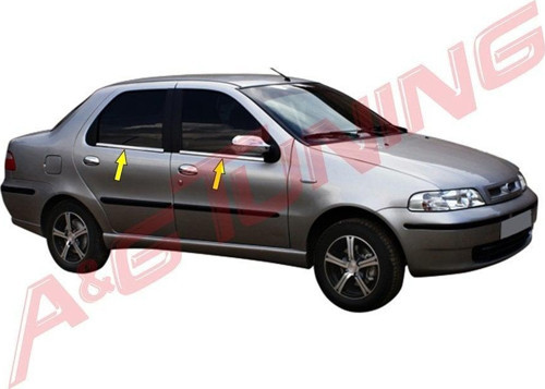 Fiat Albea Krom Cam Çıtası Tk 2002 Üzeri 4Prç Paslanmaz Çelik