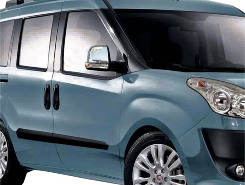 Fiat Doblo Krom Ayna Kapağı 2010 - 2014 Arası Paslanmaz Çelik