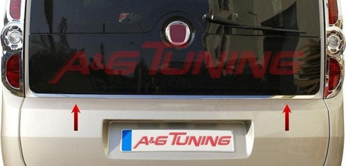 Fiat Doblo Krom Bagaj Camı Alt Çıta Formlu 2010-2014 Paslanmaz Çelik