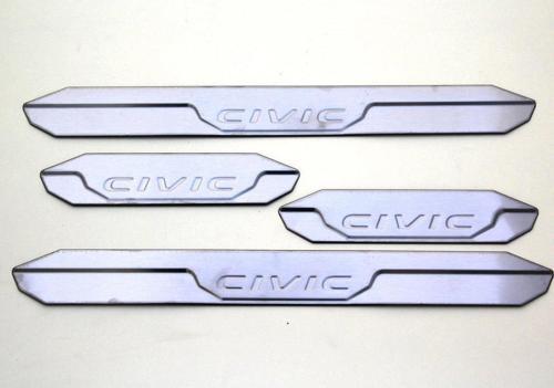 Honda Civic FB7 Krom Kapı Eşiği 4 Prç. 2012-2015 P.Çelik