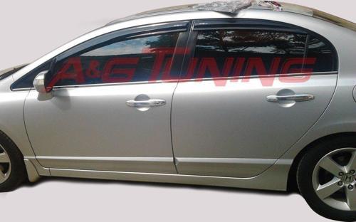 Honda Civic Krom Cam Çıtası Tk 2006-2011 6Prç Paslanmaz Çelik