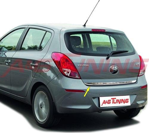 Hyundai i20 Krom Bagaj Alt Çıtası Formlu 2012-2014 Arası Paslanmaz Çelik