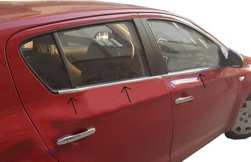 Hyundai i20 Krom Cam Çıtası 6 Parça 2008 - 2012 Paslanmaz Çelik