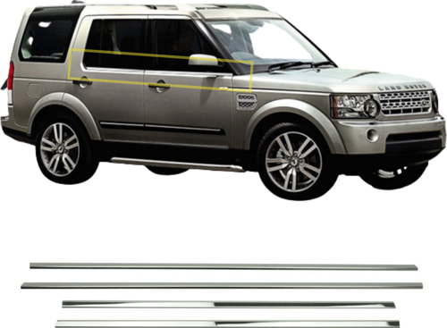 Land Rover Discovery 4 Krom Cam Çıtası 4 Prç. 2009-2016 P.Çelik
