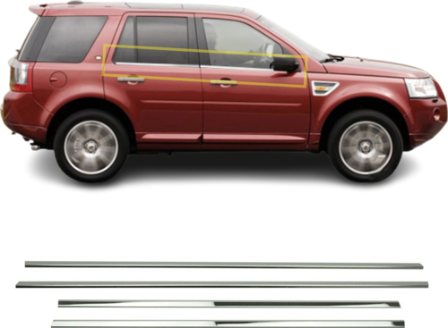 Land Rover Freelander 2 Krom Cam Çıtası 4 Prç. 2006-2014 P.Çelik