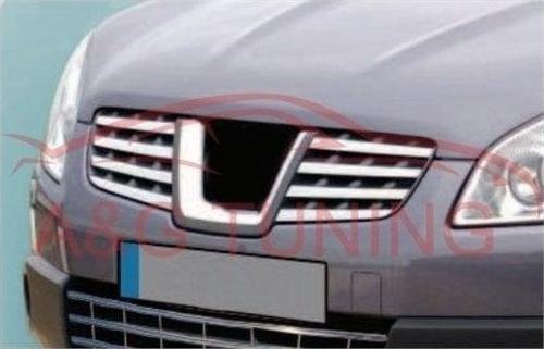 Nissan Qashqai Krom Ön Panjur 2007-2010 8Parça Paslanmaz Çelik