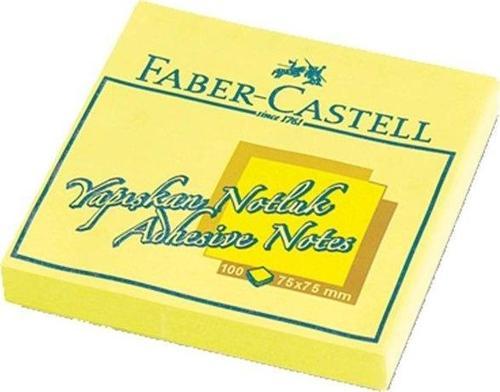 Faber-Castell 75x75 mm Sarı Yapışkan Not Kağıdı