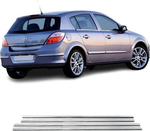Opel Astra H HB Krom Cam Çıtası 2004-2010 4Prç Paslanmaz Çelik