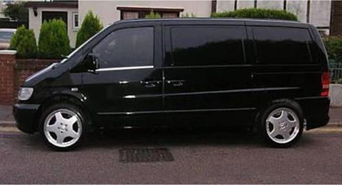 Mercedes Vito Krom Cam Çıtası 2Prç 1998-2004 Arası P.Çelik