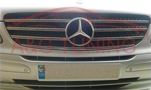 Mercedes Vito Krom Ön Panjur 2004-2010 7 Parça Paslanmaz Çelik