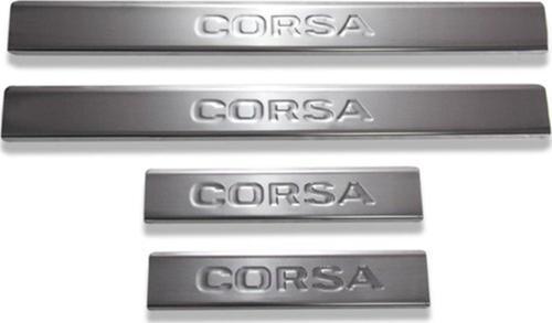 Opel Corsa C Krom Kapı Eşiği Tk 2000-2006 4Kapı Paslanmaz Çelik
