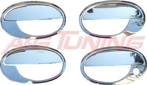 Opel Corsa C Krom Kapı Kolu 2000-2006 4Kapı-8Prç Paslanmaz Çelik