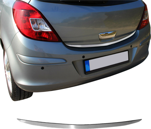 Opel Corsa E Krom Bagaj Alt Çıtası 2015-2019 Arası Paslanmaz Çelik