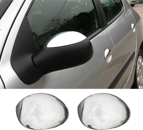 Peugeot 1007 Krom Ayna Kapağı 2005-2009 Arası Paslanmaz Çelik