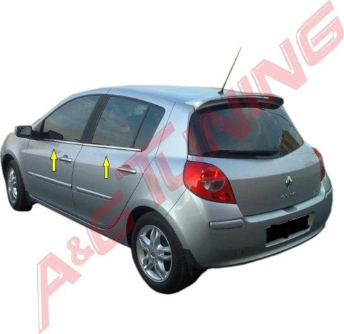 R. Clio 3 HB Krom Cam Çıtası Tk 2006-2011 Arası Paslanmaz Çelik